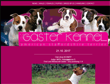 Tablet Screenshot of gasterkennel.com